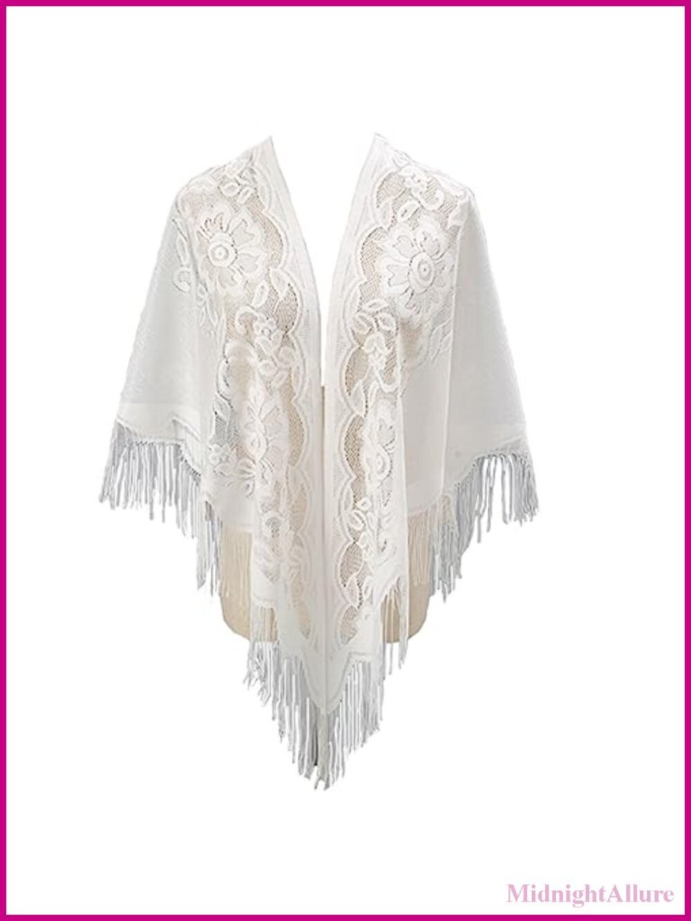 New Nylon Hollow Solid Color Breathable Tassel Triangle Scarf Shawl Wrap
